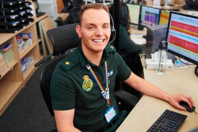 Ben Hawkins on duty for the East of England Ambulance Service.