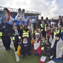 National Literacy Trust and Peterborough United Foundation celebrating World Book Day with pupils from Gladstone Primary School at the Weston Homes Stadium.