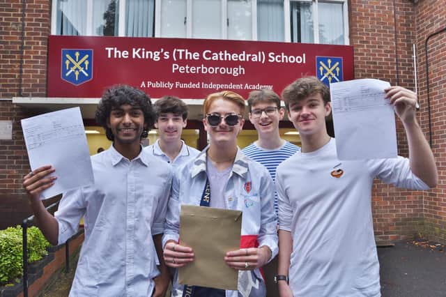 The King's School students Soham Chakravarty, Angus Bowling, Freddie Bloom, Reuben Edgeley and Thomas L'estrange.