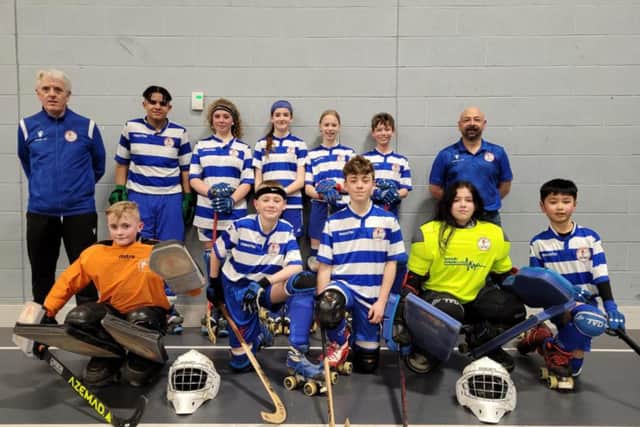 The successful Peterborough Roller Hockey Under 15 team. Photo: Shane Durston.