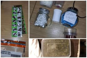Some of the drugs seized by police
