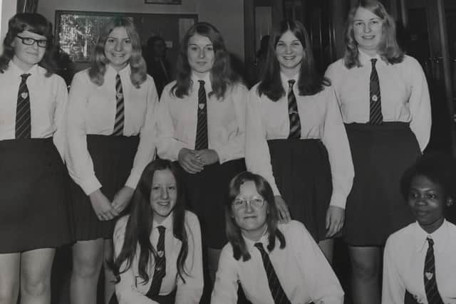 The girls as they were at John Mansfield secondary modern school in the early 1970s.