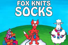 Fox Knits Socks, a tale of a kindly vegetarian fox who knits garments for his sheep friends, will be available for purchase from May 25.