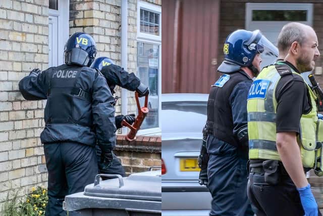 Police execute warrants during Operation Tsunami. Photo: Cambridgeshire Police.