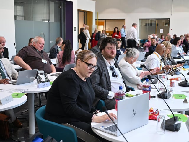 Councillors at the meeting