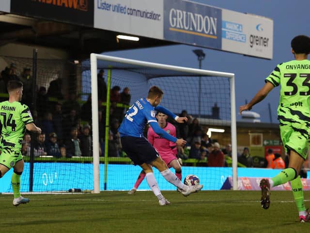 Was Hector Kyprianou's strike at Forest Green the best Posh goal of 2023? Photo: Joe Dent/theposh.com