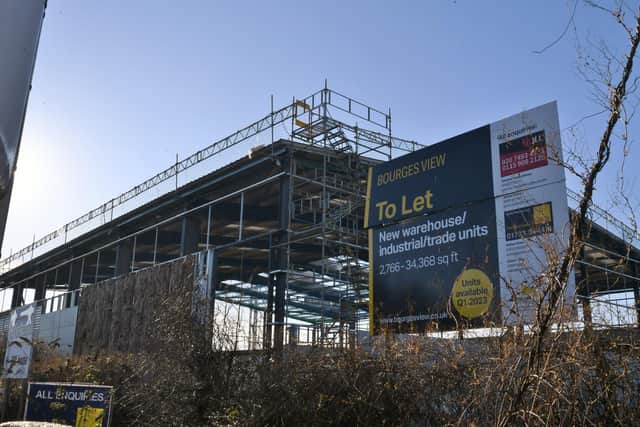 The completion of the Bourges View business park in Peterborough is not expected for a further three months in June.