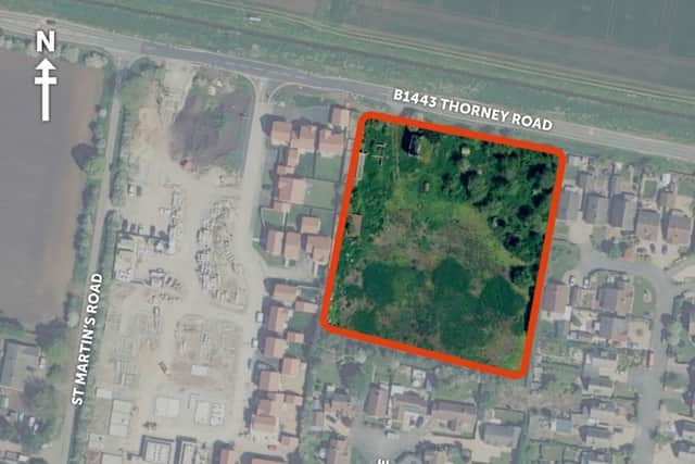 The location of the application site.