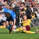 Cian Hayes in action for Posh against Northampton Town last season. Photo David Lowndes.