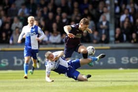 Archie Collins in action for Posh at Bristol Rovers. Photo Joe Dent/theposh.com
