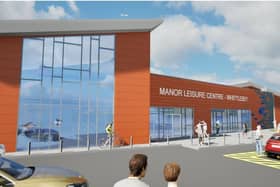 The proposed look of the Manor Leisure Centre in Whittlesey.