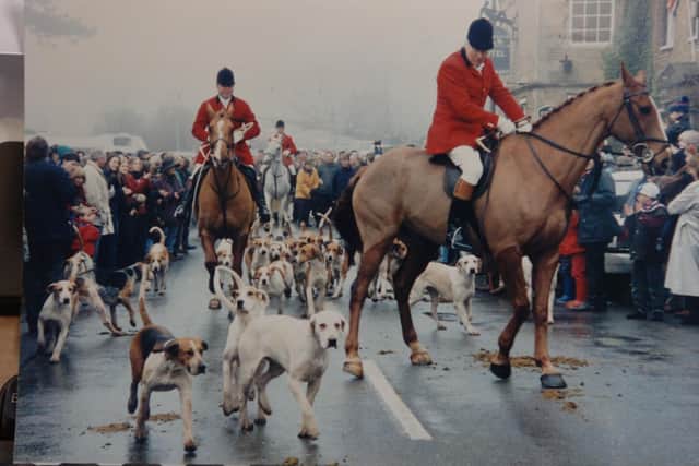 Sir Stephen Hastings (right), during a New Year's Day Fitzwilliam hunt at Wansford
