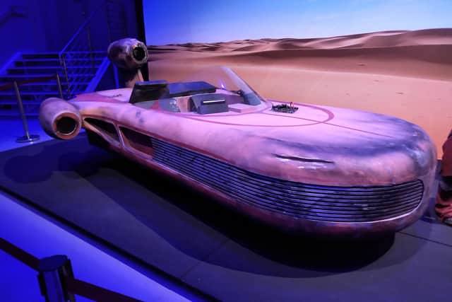 Unofficial Galaxies - A life-size Landspeeder from Elstree Studios, home of the origianl trilogy
