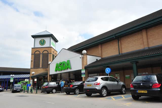 The incident happened in the Asda car park