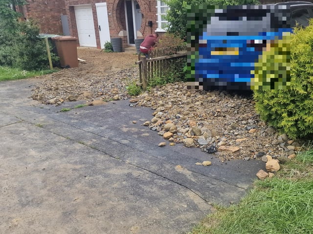 Debris removed from the road.