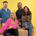 Sort Your Life Out with Stacey Solomon is back on TV, inspiring consumers to search out savvy space saving ideas and cleaning hack. Left to right: Iwan Carrington, Stacey Solomon, Rob Bent, and Dilly Carter