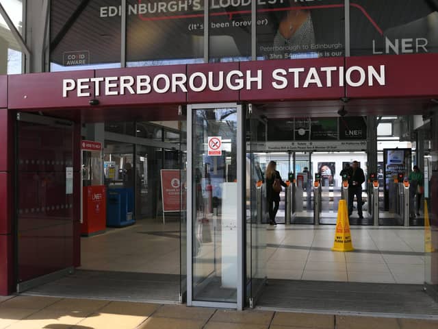 Peterborough Railway Station.