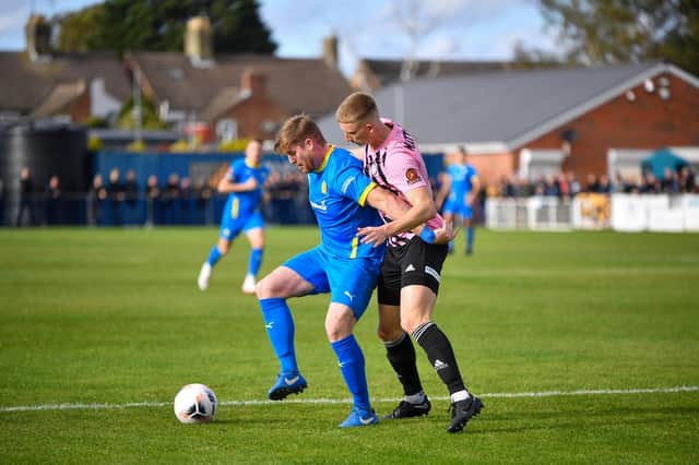 Michael Gash in action for Peterborough Sports against Curzon Ashton. Photo: James Richardson.