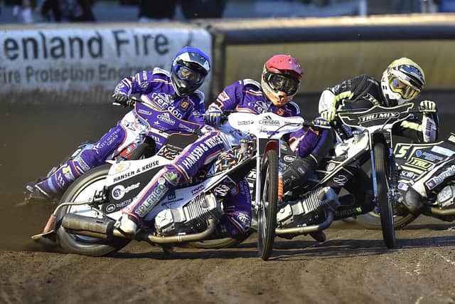 Niels-Kristian Iversen in action for Panthers against Ipswich. Photo: David Lowndes.