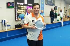 Stephen Harris after success at a National Indoor Championship event.
