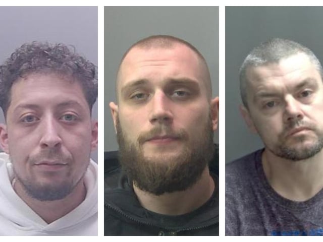 The faces of some of the crooks jailed in August