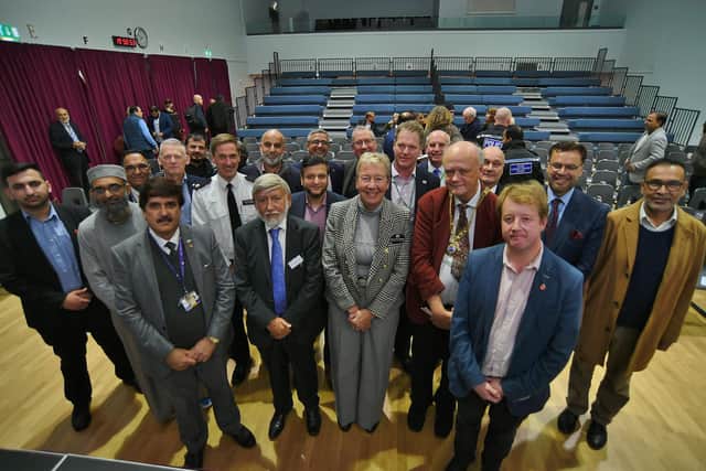 Islamophobia Awareness Month launch event at Jack Hunt School. The guests and speakers.