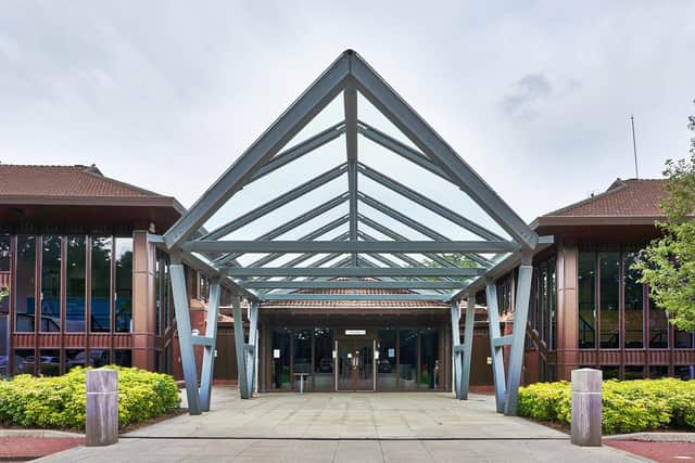 The entrance to BGL Insurance's contact centre in Bretton, Peterborough, where the business is looking to create 100 jobs.