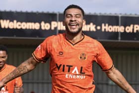 Double Peterborough Sports goalscorer Leon Lobjoit.