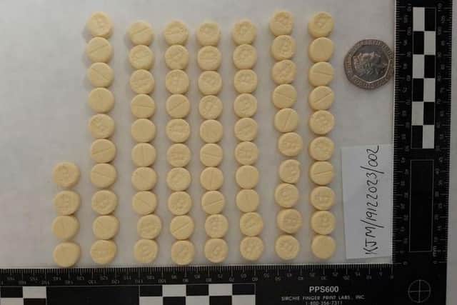 The MDMA drugs uncovered by police.