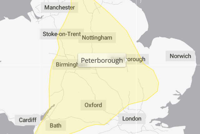 The Met Office warning