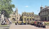 A hot day in Cathedral Square during the 1970s.