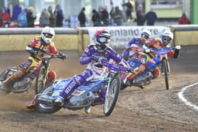 Jordan Jenkins leads the way for Panthers v Leicester. Photo: David Lowndes.
