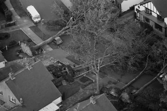 The storm caused devastation across England