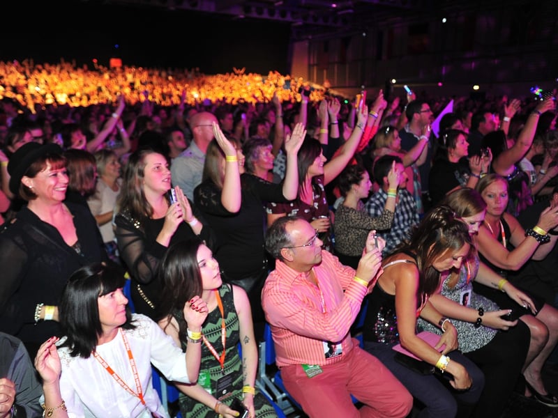 Peter Andre concert at the Arena, East of England showground attended by 1,600 fans.