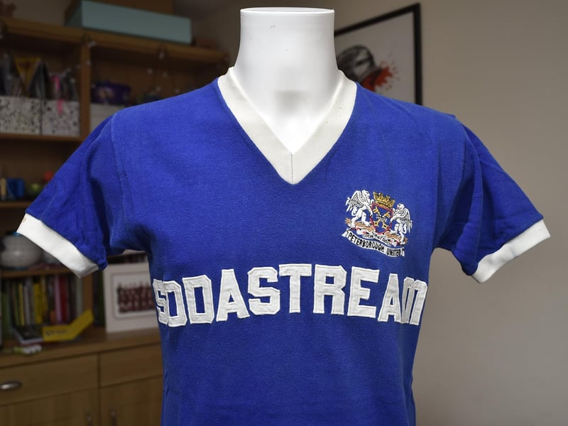 Posh played with some fizz with this shirt, sponsored by Sodastream -  but what season did they don these jerseys?