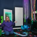 Little Miracles' CEO Michelle King in the Bretton centre's sensory room.