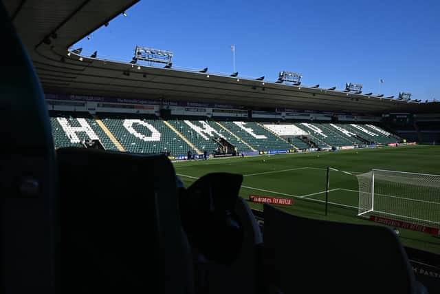 Home Park, the home of Plymouth Argyle FC. Photo by Liverpool FC/Liverpool FC via Getty Images.