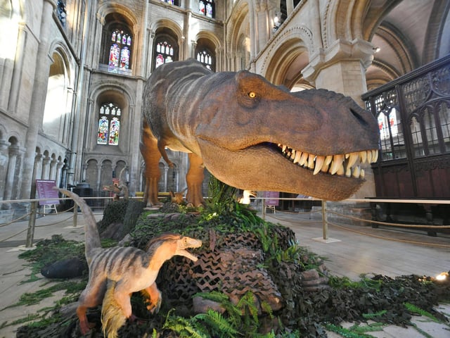 The exhibition asks- was T-Rex a ruthless predator or a scavenger?