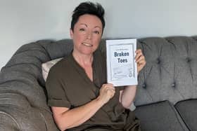 Yaxley-based novelist Lisa Richardson with her debut novel 'Broken Toes'.