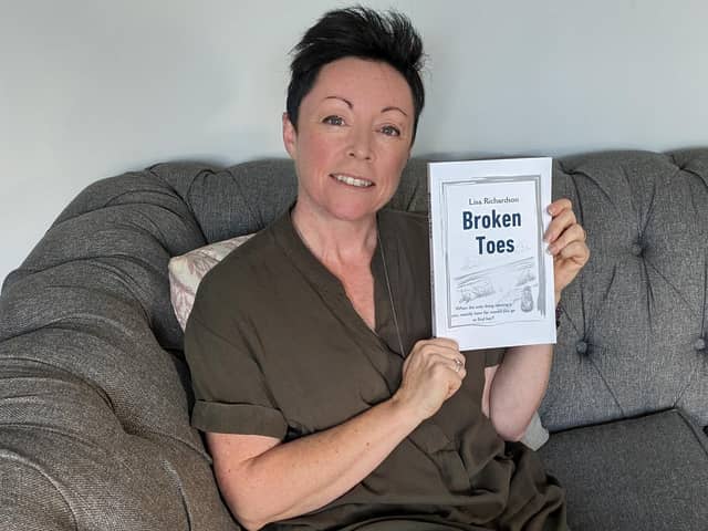 Yaxley-based novelist Lisa Richardson with her debut novel 'Broken Toes'.
