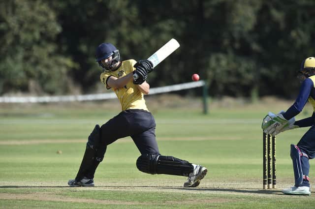 Star Peterborough Town batsman Josh Smith in action. Photo: David Lowndes.