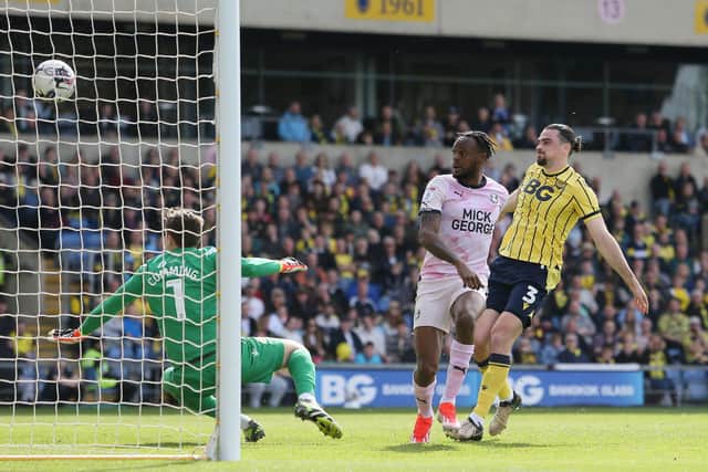 Ricky-Jade Jones in action for Posh at Oxford last month. Photo Joe Dent/theposh.com