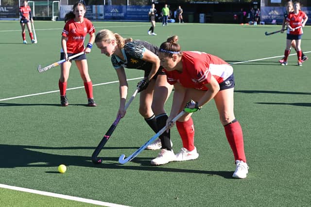 Hockey action from Bretton Gate.