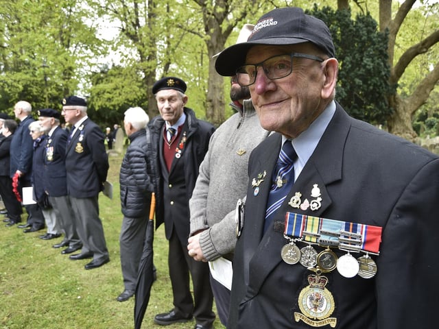 Veterans who attended the service