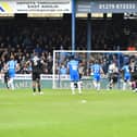 Dion Charles puts Bolton 2-0 up from the penalty spot at Posh. Photo David Lowndes.