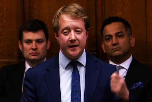 Peterborough MP Paul Bristow in the House of Commons.