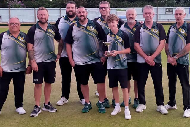 One of the winning Whittlesey Manor bowls teams in 2026.