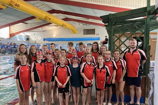 Deepings Swimming Club competitors at Whittlesey.
