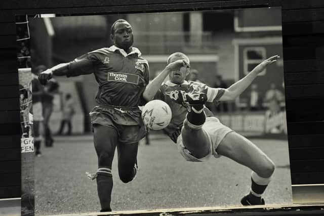 Worrell Sterling in action for Posh. Photo: David Lowndes