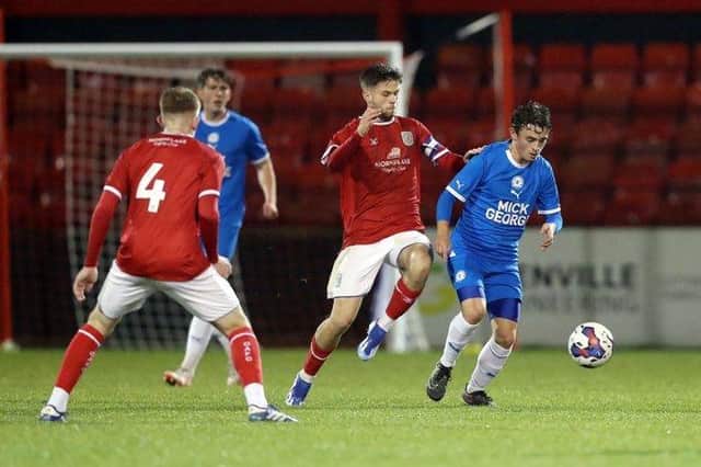 Action from Crewe v Posh in the FA Youth Cup. Photo: Joe Dent/theposh.com.